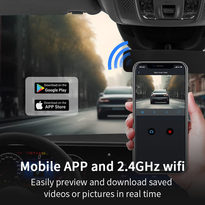 JT-4K-07 3-Channel Dash Cam (64GB SD Card)