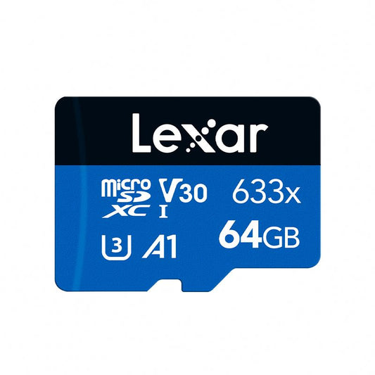 Lexar Memory Card 64 GB (Class 10 and U3) - Pack of 1
