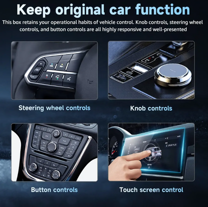 Ai Box,Wireless CarPlay & Android Auto Adapter, Supports Netflix/YouTube/Screen Mirror/TF Card (2GB + 32GB)