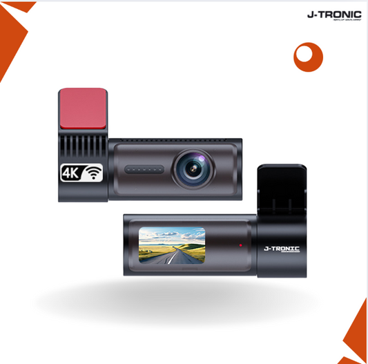 JT-4K-06 Ultra HD 2- Channel Dash Camera (64 GB SD Card)